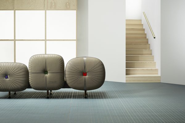 Bolon By You Grid Grey Dove Blue