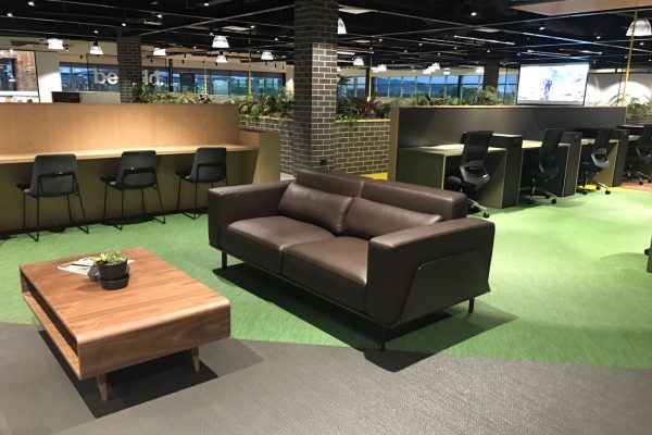 Waterman Business Centre Caribbean Park, VIC, Australia - Ethnic Abisko, Graphic Herringbone Black, Botanci Ivy and Viva