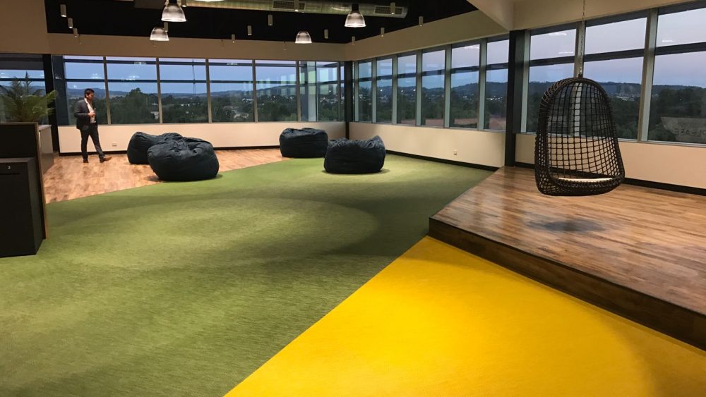 Waterman Business Centre Caribbean Park, VIC, Australia - Ethnic Abisko, Graphic Herringbone Black, Botanci Ivy and Viva (2)